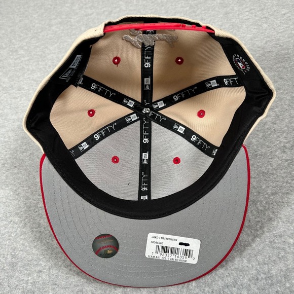 New Era Atlanta Braves Hat One Size‎ 9FIFTY Art 2-Tone Snapback Baseball Cap NEW - Picture 4 of 8